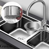 Mikasso Kuğu Tasarımlı Paslanmaz Lavabo Drenaj Sepeti Musluğa Asılabilir Atıkları Döküntüleri Toplar Çelik