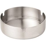 Mikasso Küllük Metal Küllük Paslanmaz Çelik Cafe Kafe Çay Bahçesi Kül Tablası 10 cm 1 Adet Metal Bej Yuvarla