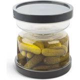 Mikasso Kum Saati Zeytin ve Turşu Saklama Kabı Plastik Yeşil