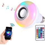 Mikasso Kumandalı Rgb Renkli Hoparlörlü LED Ampul Bluetooth - Çok Renkli