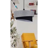 Mikasso Kumaş Galaxi Modern Pasta Avize Yatak Odası Çocuk Odası Salon Hol Kumaş 1 E27 Gri Salon / Oturma Oda - Çok Renkli