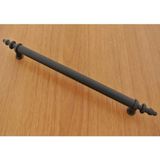 Mikasso Kumru Düz Boy Kulp Mat Siyah 192 mm (5 Adet) Dolap Vestiyer