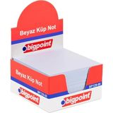 Mikasso Küp Notluk Beyaz 8X8CM x 12 Adet Küp Not Kağıdı - Çok Renkli