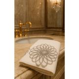 Mikasso Kure Kadife El Havlusu Krem 50 × 90 Pamuklu Bej - Çok Renkli