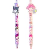 Mikasso Kuromi My Melody 2li Jel Tükenmez Kalem Seti - Çok Renkli