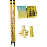 Mikasso Kurşun Kalem Desenli Set Çok Renkli