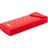 Mikasso Kutu Kalemlik Kırmızı Plastik Kırmızı - Çok Renkli
