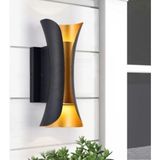 Mikasso Lagos 10 Watt Abs Plastik Kasa Gün Işığı Dekoratif LED Aplik, Bahçe, Villa Dış Cephe Armatürü Beyaz - Çok Renkli