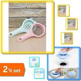 Mikasso Lavabo Filtreli Tıkaç Aparatı Mutfak Banyo + Yumurta Akı Ayırıcı Çay Süzgeci - 2’li Set – K7RM4Q Tüv