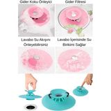 Mikasso Lavabo ve Küvet Tıkacı Süzgeci Mutfak Banyo ve Duş Gider Koku Önleyici Kıl Atık Tutucu Gider Tıpası