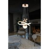 Mikasso Ld 030 Toplu Model Gold 3 Renkli Salon ve Oturma Odası Için Ideal Alüminyum Avize, 25X25 Alüminyum 1 - Çok Renkli