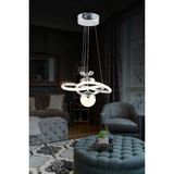 Mikasso Ld 030 Toplu Model Krom 3 Renkli Salon ve Oturma Odası Için Ideal Alüminyum Avize, 25X25 Alüminyum 1 - Çok Renkli