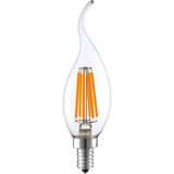 Mikasso LED Kıvrık Uç Ampul Filament Rustik Ampul 6W E14 (Gün Işığı) Beyaz