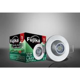 Mikasso LED Spot Armatur(Manda Gozu) 1W Saten Kasa Beyaz (2 Li Paket)