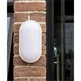Mikasso LED Su ve Nem Geçirmez 20W Beyaz Kasa Beyaz Işık 6500K Oval Banyo Balkon Iç ve Dış Mekan Aydınlatma - Çok Renkli
