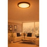 Mikasso LED Tavan Wc Kiler Ofis Lambası 24 W Yuvarlak Armatür Sıva Üstü Siyah Kasa Sarı Işık 2700 K 220 V Al - Çok Renkli