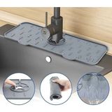 Mikasso Leon Life Su Tutucu Musluk Matı Mutfak ve Banyo Için Koruyucu Musluk ve Lavabo Matı (Antrasit) Silik