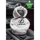 Mikasso Lexus Logo Beyaz Vites Hoodie Araç Vites Kıyafeti Vites Poları Oto Aksesuarı Vites Topuzu Sweat - Çok Renkli