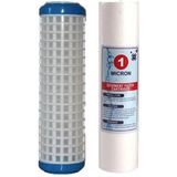 Mikasso Liberty 10" Su Arıtma Cihazı Ön Filtre Seti Yıkanabilir Filtre, 1 Mikron Sediment Filtre Tortu, Kum - Çok Renkli