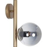 Mikasso Libra Eskitme Füme Camlı Aplik Metal Kahverengi - Çok Renkli