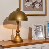 Mikasso Lighting Walford Abajur - Eskitme Metal Kahverengi - Çok Renkli