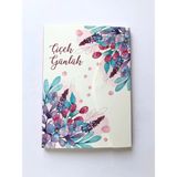 Mikasso Lilamor Zarf Günlük 14,8X21 112SYF. -Çiçek- GZFD-011 Karton Düz Çizgili Orta Boy Metalik Konsept Def - Çok Renkli