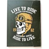 Mikasso Lilamor Zarf Günlük 14,8X21 112SYF.-LIVE To RIDE-GZFD-010 Karton Düz Çizgili Orta Boy Yeşil Konsept - Çok Renkli