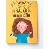 Mikasso Lilamor Zarf Günlük 14,8X21 112SYF.-SEVGILI Salak Günlüğüm- GZFD-003 Karton Düz Çizgili Orta Boy Kır - Çok Renkli