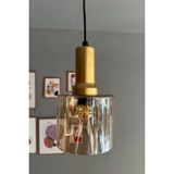 Mikasso Lille Cam Bal Rengi Sarkıt Avize Gold Fener Başlık Lamba Salon Mutfak Avizeleri Pastane Modelleri Me - Çok Renkli
