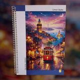 Mikasso Limon City Series 100 Yaprak Kareli Spiralli Defter Sert Spiralli Kareli 100 Yaprak Orta Boy Pembe K - Çok Renkli