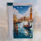 Mikasso Limon City Series 100 Yaprak Kareli Spiralli Defter Sert Spiralli Kareli 100 Yaprak Orta Boy Turuncu - Çok Renkli