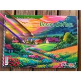 Mikasso Limon Defter Spiralli Karton Kapak 25 Yaprak Orta Boy (25X35) Resim Defteri Karton Spiralli Çizgisiz - Çok Renkli