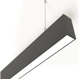 Mikasso Lineer Aydınlatma Sıva Üstü -Sarkıt 3CMX40 CM-4000KELVIN Alüminyum 1 E27 Siyah Antre / Hol - Çok Renkli
