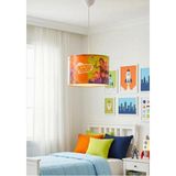 Mikasso Lisanslı Rafadan Tayfa Çocuk Odası Lisanslı Tavan Avize AYD-3068 Kumaş 1 E27 Kahverengi Bebek / Çocu - Çok Renkli