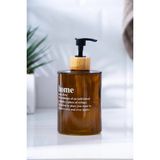 Mikasso Louvre Cam Sıvı Sabunluk - 450 ml - Kahverengi HNR-07618 Cam Kahverengi - Çok Renkli
