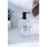 Mikasso Louvre Cam Sıvı Sabunluk - 500 ml HNR-07616 Cam Turuncu - Çok Renkli