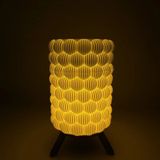 Mikasso Lumipetal 3D Baskı LED Abajur | Dekoratif Gece Lambası | Modern Ortam Işığı | Şık Tasarım Masa Lamba - Çok Renkli