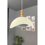 Mikasso Luna Dokulu Beyaz Tekli Avize 3 Boncuk Başlık Sarkıt Lamba Restoran Salon Aydınlatma Metal 1 E27 Ekr - Çok Renkli