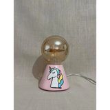 Mikasso Luna Unicorn Tiny Abajur Pembe Belirtilmemiş - Çok Renkli