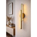 Mikasso Lux Dekoratif Gold Eskitme Kasa Çift Pilli Kablosuz Salon Duvar Aplik Tablo Aplik Sarı Işık Metal Ço - Çok Renkli
