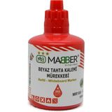 Mikasso Maber 100 cc Kırmızı Tahta Kalem Mürekkebi Tahta Kalem Mürekkebi - Çok Renkli