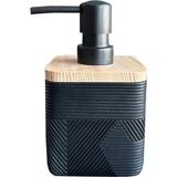 Mikasso Madera Sıvı Sabunluk - Siyah Porselen Siyah - Çok Renkli