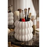 Mikasso Makyaj Organizeri Makyaj Fırçalığı Makyaj Organizer Düzenleyici Beyaz Renk Model 75 Polyresin Çok Re - Çok Renkli