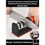 Mikasso Manuel Bıçak Bileyici 3 Açılı Bileyici,bıçak Keskinleştirici Pratik Mutfak Esyasi