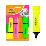 Mikasso Marking Flat Highlighter 4lü Blister Canlı Renkler Çok Renkli