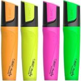 Mikasso -Marking Flat Highlighter 4lü Set Sarı - Çok Renkli