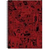 Mikasso Marvel Spiralli Not Defteri, Sert Kapak, Çizgili, 100 Yaprak, (17X24 Cm), Bordo Karton Spiralli Çizg - Çok Renkli