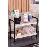 Mikasso Masa Üstü Düzenleyici Organizer Mutfak-Banyo Rafı Kitaplık Metal Siyah - Çok Renkli