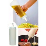 Mikasso Masterchef Sızdırmaz Kapaklı Plastik Yağ Şişesi Yağdanlık Sos Şişesi 650 ml Gri
