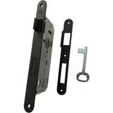 Mikasso Mat Siyah Iç Oda Kapı Kilidi – 40X23MM – Sessiz, Rulmanlı – Dayanıklı & Modern Tasarım Paslanmaz Çe